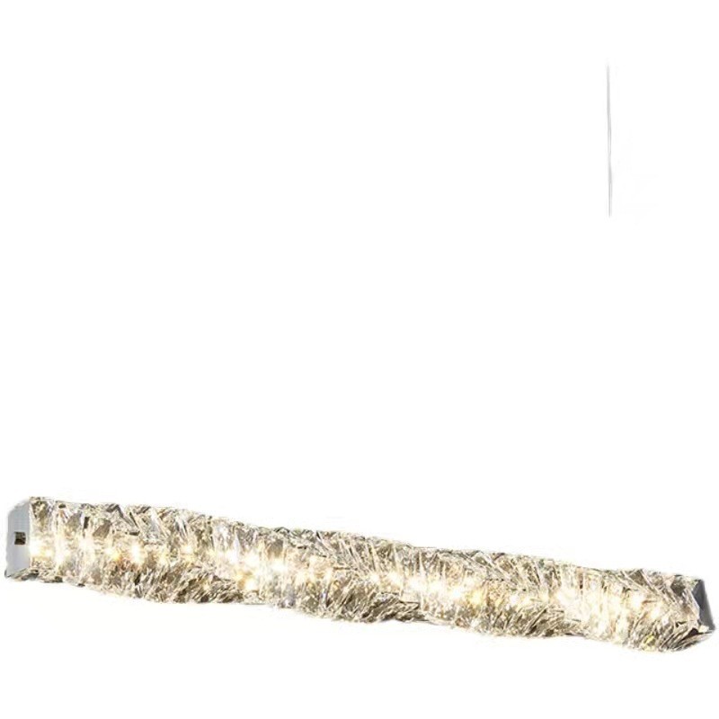 Crystal Elegance Linear Pendant Light