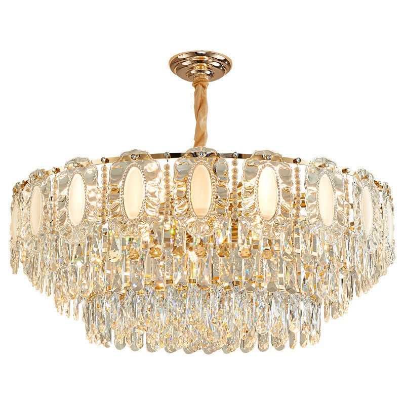 Crystal Radiance Flush Mount Chandelier