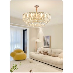 Crystal Radiance Flush Mount Chandelier