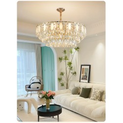 Crystal Radiance Flush Mount Chandelier