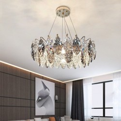 Splendid Crystal Petal Chandelier