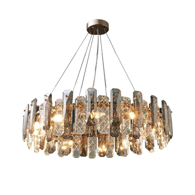 Modern Elegance Iron Prism Chandelier