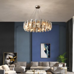 Modern Elegance Iron Prism Chandelier