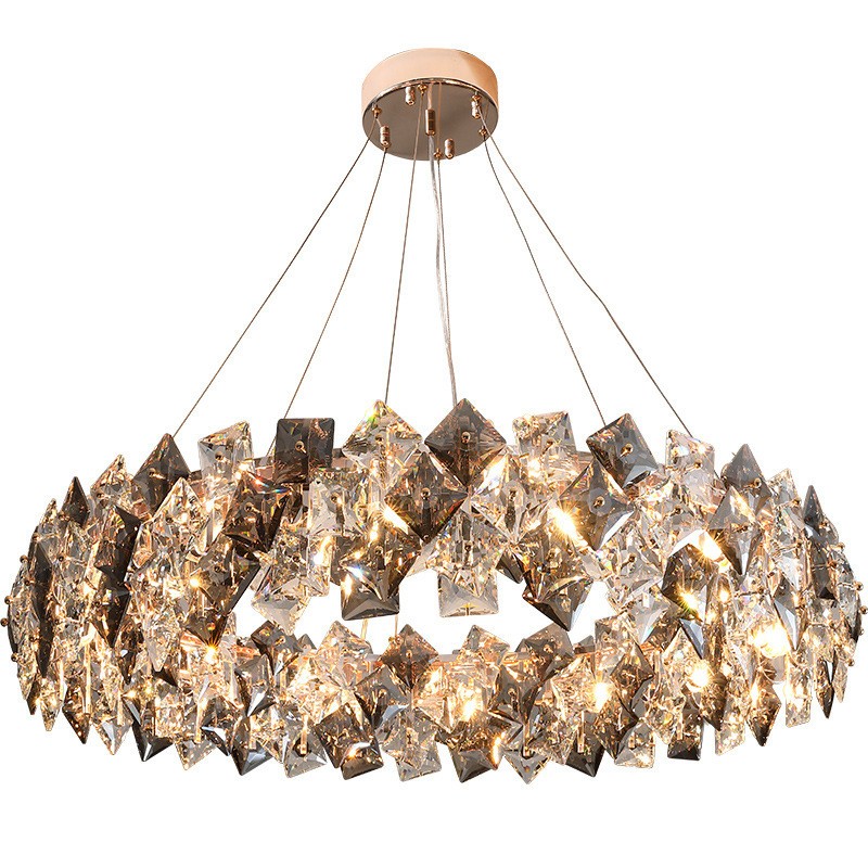 Modern Elegance Iron Prism Chandelier