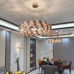 Modern Elegance Iron Prism Chandelier