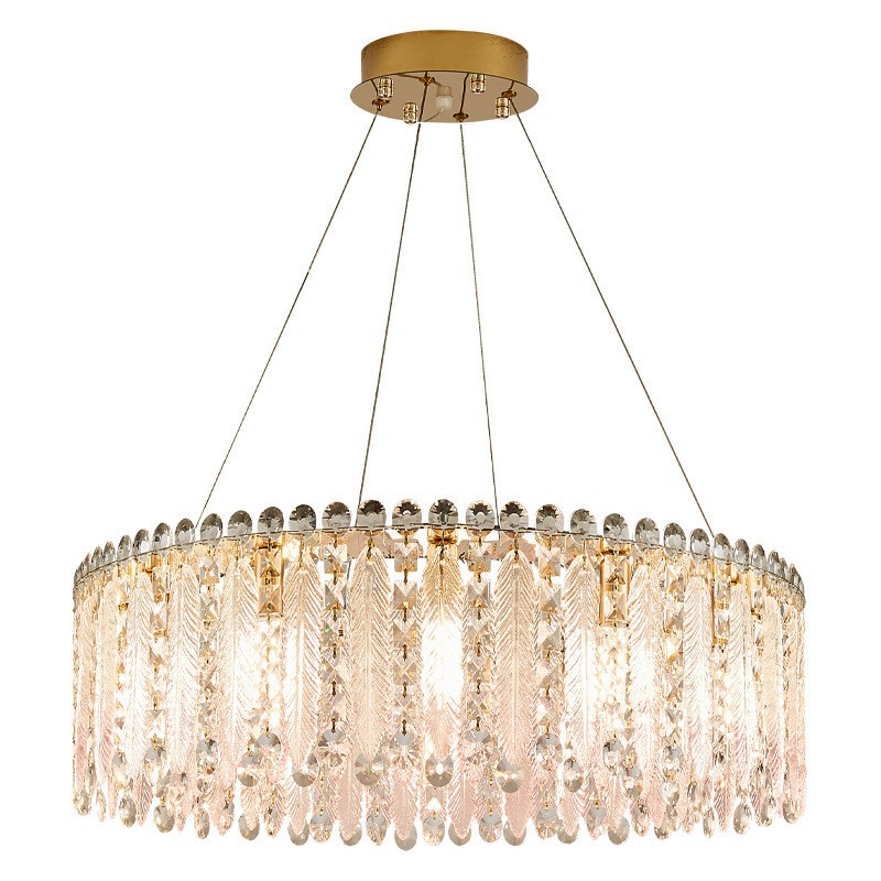 light luxury living room crystal chandelier