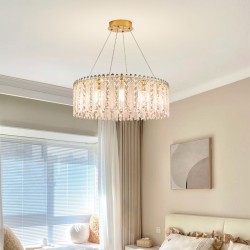 light luxury living room crystal chandelier