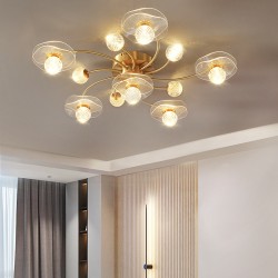 All-copper light luxury ceiling lamp