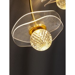 All-copper light luxury ceiling lamp