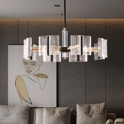 Modern simple light guide chandelier