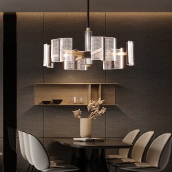 Modern simple light guide chandelier